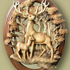 6pc 3D STL Engraver Carving Relief Artcam Animal Frame Collection CNC G022 