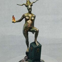 Fragmented_Goddess.jpg Free OBJ file She Who Deceives・3D print design to download