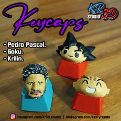 FREE-Keycaps-1.jpg KEYCAPS - PEDRO PASCAL - GOKU - KRILIN