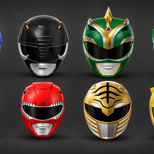 Mighty Morphin Power Rangers Helmet Bundle – 8 Helmets – 30% OFF