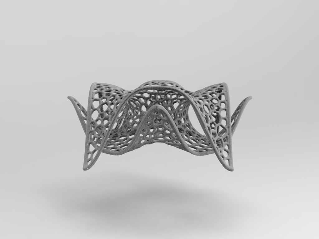 Download Stl File Voronoi Inverter Lamp Voronoi Lamp • 3d Printable