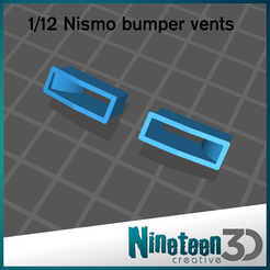 Cults-page.png STL file 1/12 Nissan R32 GTR - Nismo Bumper Vents・3D printing idea to download