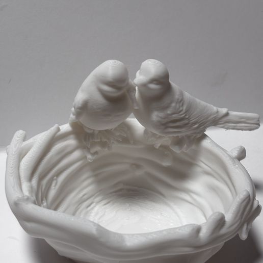 Two Birds Nest Dish - Trinket Bowl with Sparrows