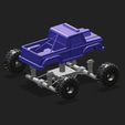 1-06.jpg Modular Monster Truck Toy - 3D Printable Assembly Kit