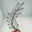 20200410_195311-01.jpeg 2D Olive Tree Branch - Flower Decor - Wall art