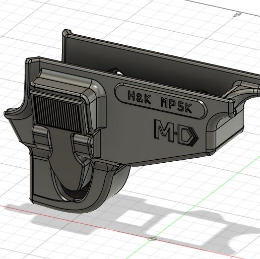 🔫 Airsoft MP5K Paddle Holster・Free STL File for 3D printing・Cults