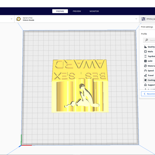 Stl File Best Sex Award・design To Download And 3d Print・cults 4092