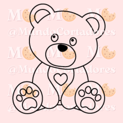 5.png TEDDY BEAR CUTTER AND STAMP - CUTTER COOKIES