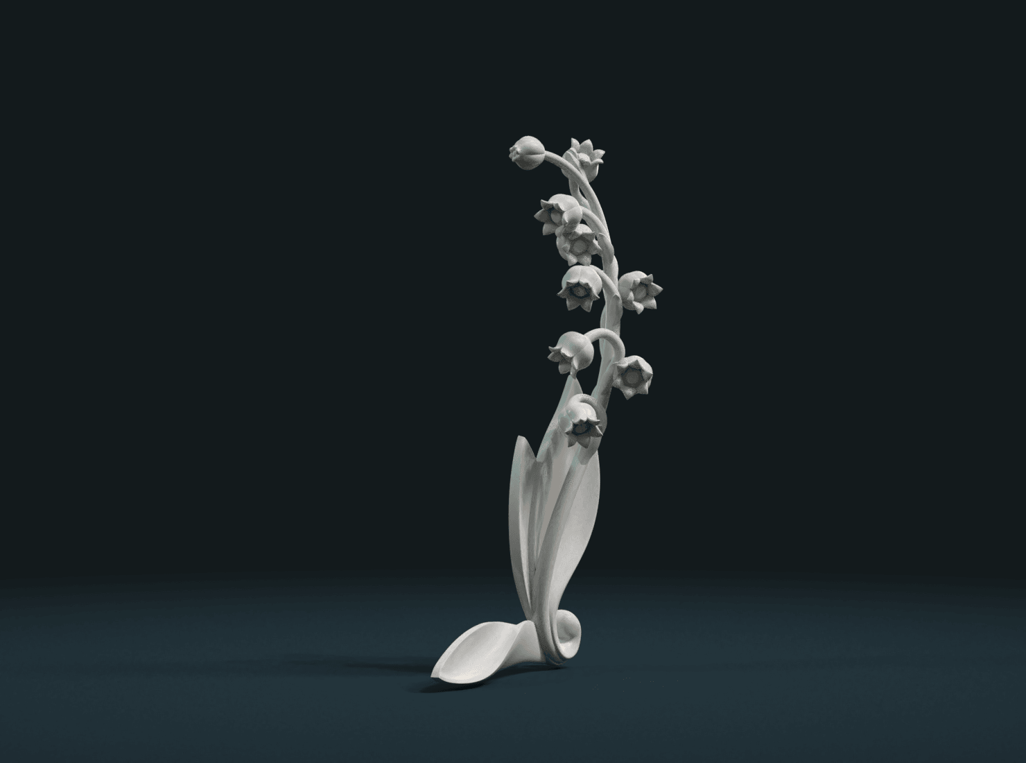 Lily_C-0002.png Download file Lily of the valley • 3D printing model, Skazok