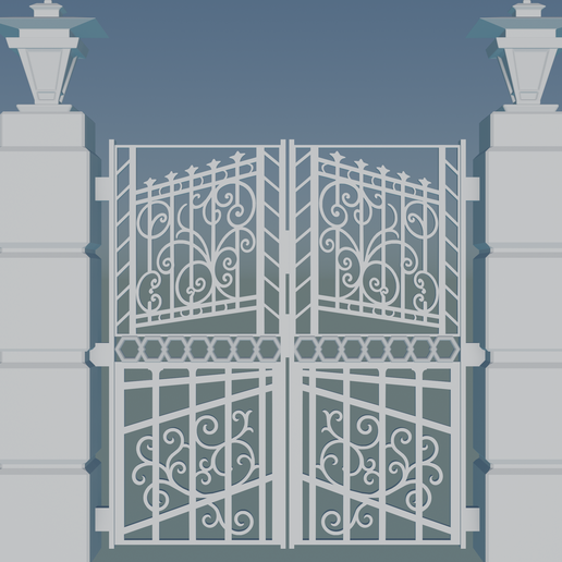 STL file Gateway Exterior Gate 🚪 (OBJ and 3MF)・Design to download and ...
