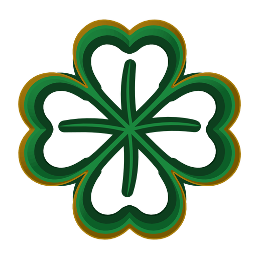 Four-Leaf Clover Swirl (Cookie Cutter)