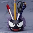 gastly03.png 3D file Gastly Planter・Template to download and 3D print