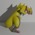 Haxorus5.png Haxorus pokemon 3D print model