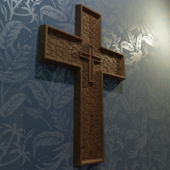 CROSS-11.2.png.png Wall сross  - 3D MODEL. STL- files For CNC and 3D Printer.Download.