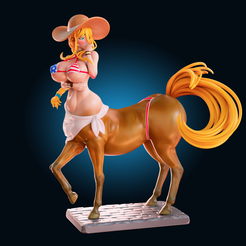 Preview01.png 3D file Centorea Ultra Thicc Horse 3d print Model / Futa・3D printing idea to download