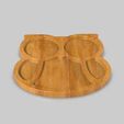 untitled.81.jpg Owl Serving Tray, Cnc Cut 3D Model File For CNC Router Engraver, Plate Carving Machine, Relief, serving tray Artcam, Aspire, VCarve, Cutt3D