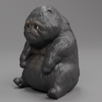 0000.png Sad and Lethargic King Kong Cat Figure for 3D Printing