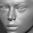 15.jpg Beautiful brunette woman bust ready for full color 3D printing TYPE 9