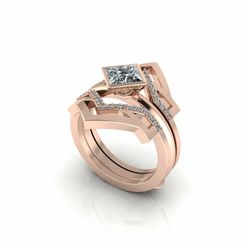 1.jpg STL-Datei Prinzen Sid Stein Diamant Ring S15・Modell zum Herunterladen und 3D-Drucken