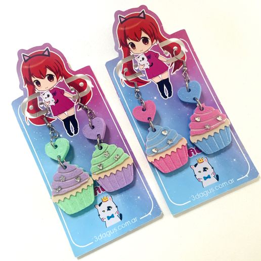 Cupcake earrings