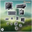 4.jpg Set of medieval village accessories with well and forge (10) - Medieval Middle Earth Age 28mm 15mm RPG Shire