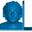 EBclose.png Free STL file Einstein Bookends (Left and Right)・3D printing model to download