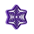 snowflake24.5cm.stl Резак для полимерной глины "Снежинка" - семь размеров