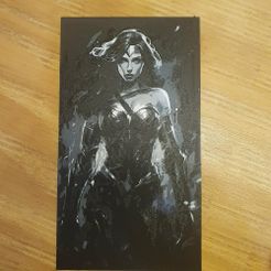 ww.jpg Archivo STL gratis Wonder Woman retrarto 3D・Diseño por impresión en 3D para descargar