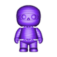mummy flexi complete.stl FLEXI CUTE MUMMY WITH COFFIN/SARCOPHAGUS PRINT IN PLACE HALLOWEEN