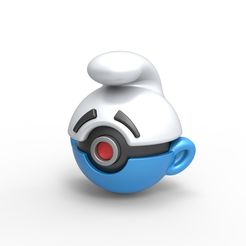 1.jpg Archivo 3D Pokeball Pitufo・Modelo imprimible en 3D para descargar, CosplayItemsRock