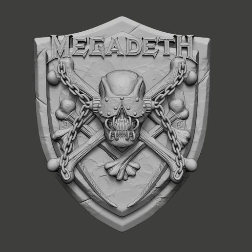 Wall ornament, based on Megadeth 3D model