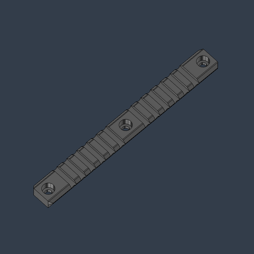🔫 Rifle Scope Mount Rail・ STL File for 3D printing・Cults