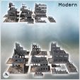 2.jpg Set of twelve large modern and futuristic ruins with floors (4) - Modern WW2 WW1 World War Diaroma Wargaming RPG Mini Hobby