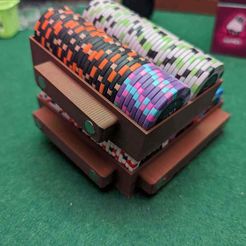 309c3f02-b642-494e-97db-aa894ccef26a.jpg Free 3D file Wyrmwood MGT compatible Poker chip tray・Design to download and 3D print