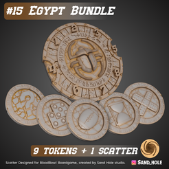 Egypt-Collection.png 3D file EGYPT Bundle - Scatter + Tokens - SH15B・3D printing idea to download