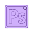 Ps_3.5cm.stl Ps keychain (Photoshop)