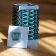 BatteryVase-3.jpg Free STL file Beautiful Battery Vase & Storage・3D printable object to download