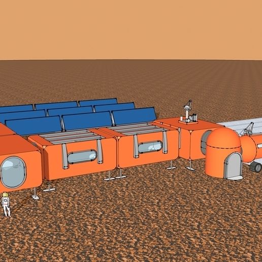 🧞‍♂️ MARS Base One・Free 3D File for ・Cults