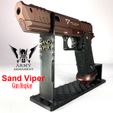 Sand-Viper-Display-04.jpg Army Armament Sand Viper TTI Combat Master Airsoft Replica John Wick 4 Gun Rack Display Handgun Tabletop