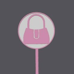 barbie-handbag.jpg Archivo STL BARBIE MINI CAKE TOPPER - Bolso・Design para impresora 3D para descargar