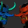 001.jpg Cyber Samurai Hannya Mask - Japanese Ghost Mask