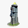 model-3.png Moai statue wearing sunglasses and a party hat NO.1
