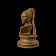 26.jpg Girl with a Pearl Earring 3D Portrait Sculpture