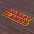 FlamesName.png Calgary Flames Keychain