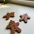 4.png Брелки-пряники - набор из 3 штук с разными улыбками - брелки с рождественским печеньем