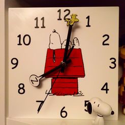 DSC_0214.JPG STL file Snoopy Clock・Model to download and 3D print