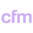 CFM Noir.STL CFM Logo