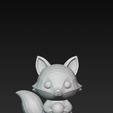 Ekran-goruntusu-2026-02-21-014440.png Low Poly Fox on Cloud - Glowing Orb Edition -  3D Printable - STL