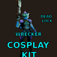 brave_wqGq5wCnX4.png Deadlock Cosplay Wrecker Default costume Valve's Deadlock Full armor and weapon Revolver Hell Gun Shotgun Sword Saber Cosplay Kit , kitbash ALl in one