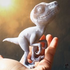 baby_blue_Live3DprintsPT_print1.jpg STL file Baby Blue Velociraptor Dino for 3D Printing・3D printer model to download, AntonioPugliese